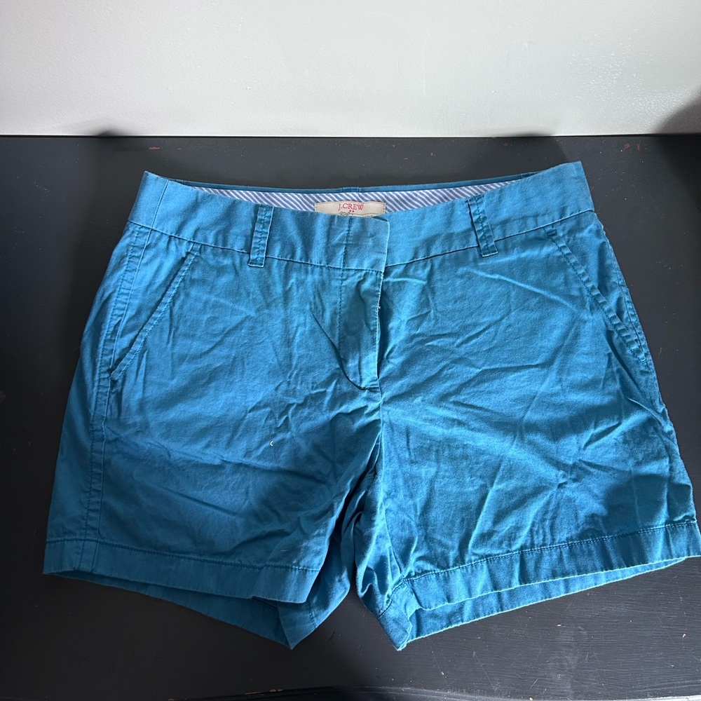 J. Crew Blue Bermuda Shorts Lightweight Cotton